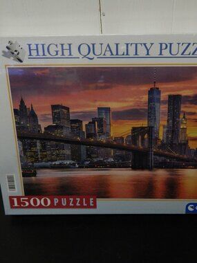 NEW Clementoni Jigsaw Puzzle 1500 Pieces High Quality East River At Dusk